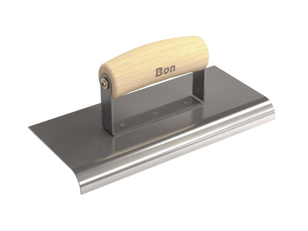 Bon 12-456 Edger - Stainless Steel 9-in. X 4-in. - 3/4-in. Radius X 3/4-in. Lip Wood Handle