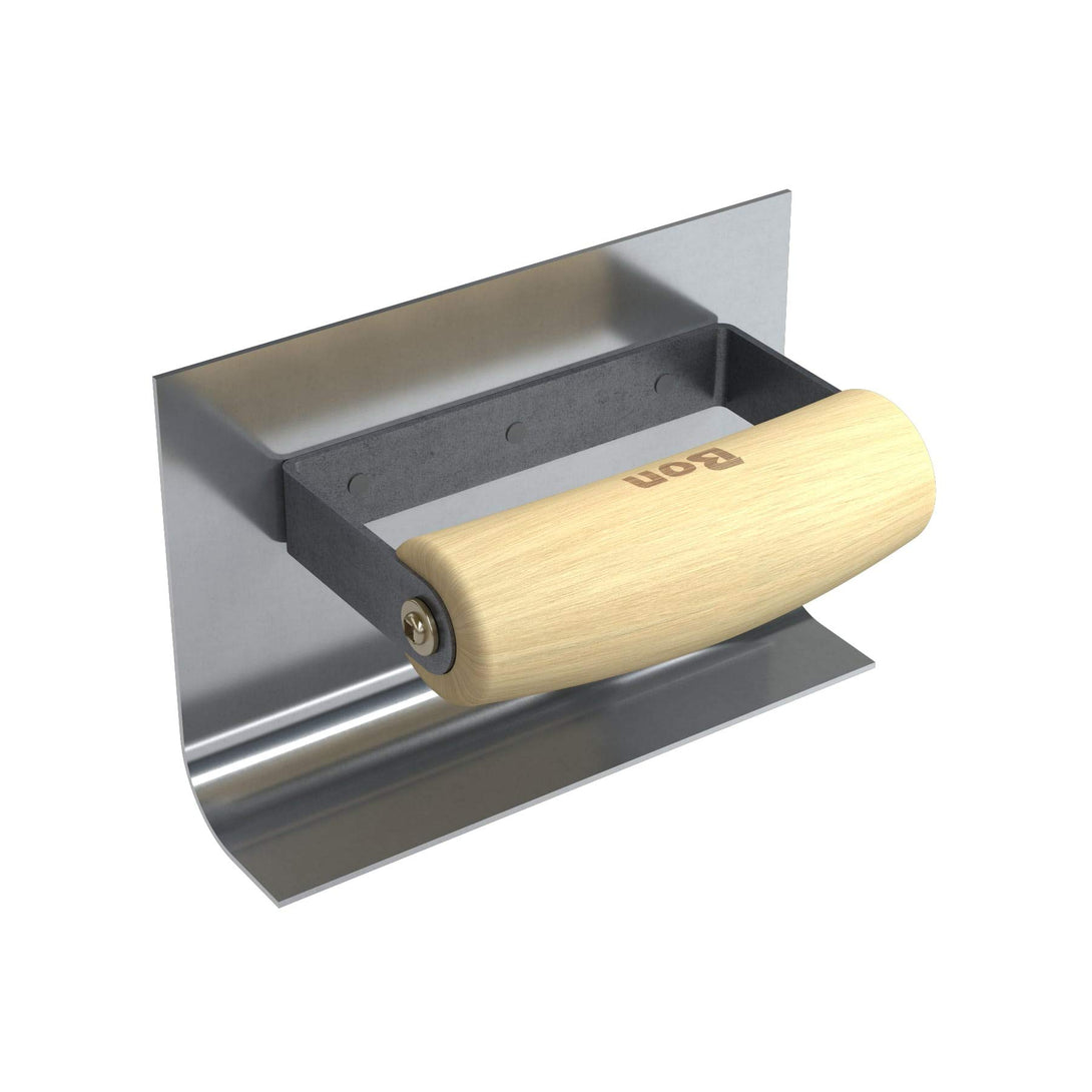 Bon 22-595 Cove Tool Inside - Stainless Steel 6-in. X 1.5-in. - 3/4-in. Radius 4-in. Lip Wood Handle