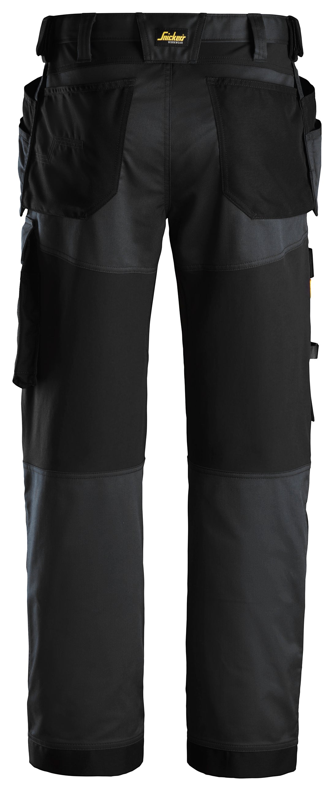 U6251 0404 3230 AllroundWork Stretch Loose Fit Work Pants + Holster Pockets Black/Black - 32/30