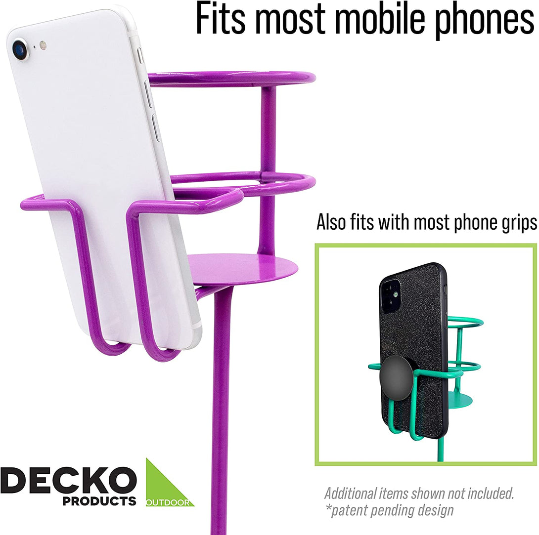 Decko OutDoor 30215 Beverage & Phone Outdoor Beverage/Phone Holder 4 pk