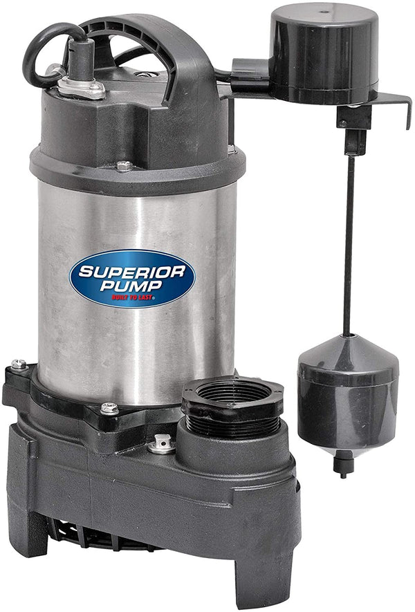 Superior Pump 92751 3/4 HP Stainless Steel and Cast Iron Sump Pump