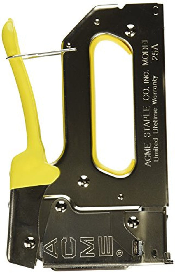 Acme 654025B 25A 1/4 in. Crown Staple Gun for 9/32-9/16 in. Leg Length Staples with Bottom Load Magazine