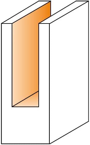 CMT 812.095.11, Straight Bit, 1/4-Inch Shank, 3/8-Inch Diameter, Carbide-Tipped