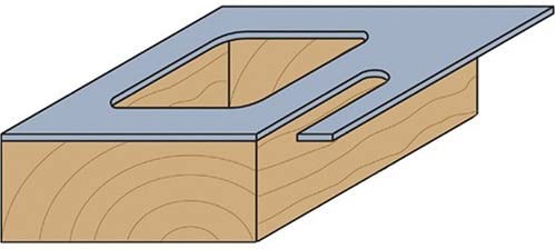 CMT 816.095.11 Panel Pilot Bit with Guide, 1/4-Inch Shank, 3/8-Inch Diameter, Carbide-Tipped