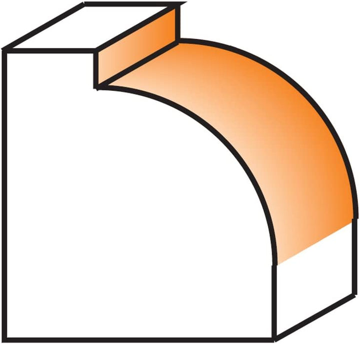 CMT 838.994.11 Roundover Bit, 1/2-Inch Shank, 1-1/4-Inch Radius