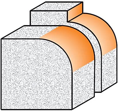 CMT 880.503.11 Solid Surface Rounding Over Bit W/Bearing, 1-1/4-Inch Diameter, 1/2-Inch Shank