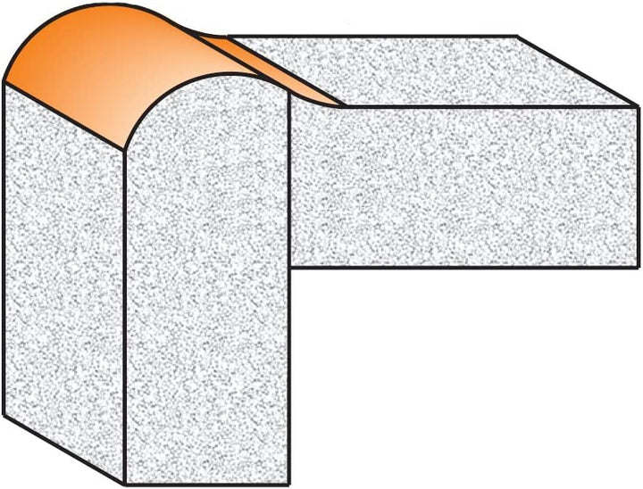 CMT 880.531.11 Solid Surface No-Drip Bit W/Bearing, 1-Inch Diameter, 1/2-Inch Shank