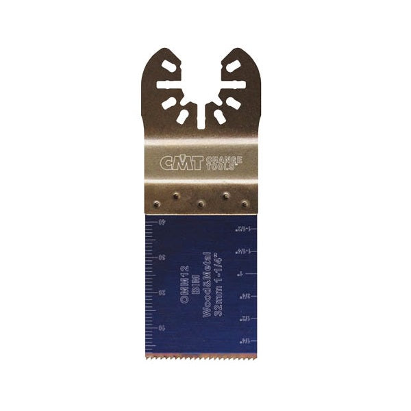 CMT OMM12-X5 5 Pcs Plunge & Flush-Cut Blade For Wood & Metal Quick Release Oscillator Multicutter,