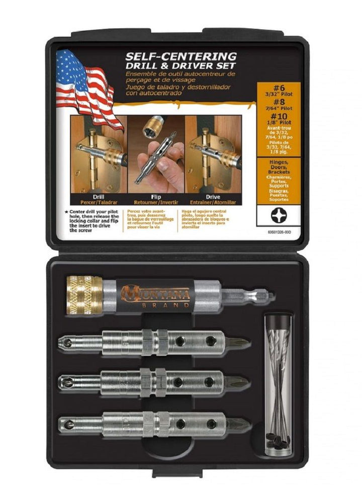 Montana Brands MB-63122 16 Piece Self-Centering Drill & Driver Set