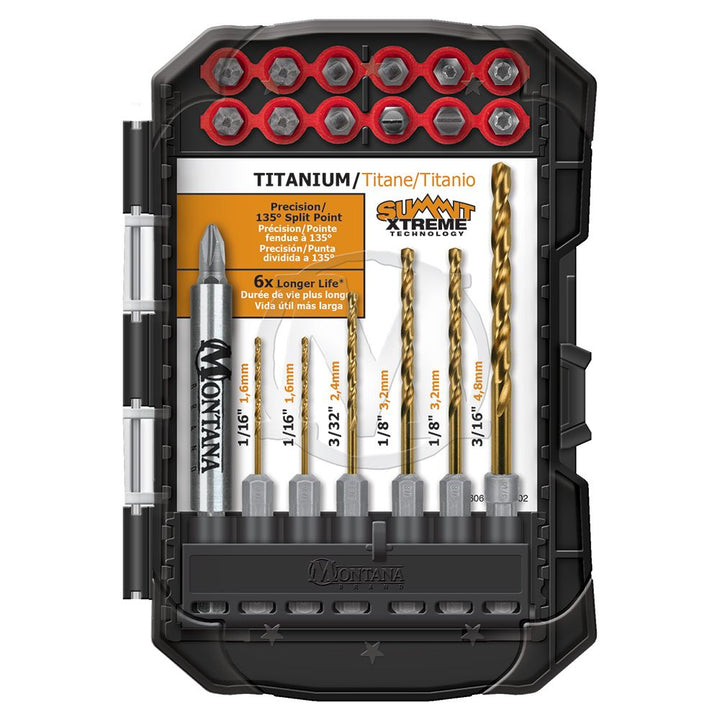 Montana Brands MB-64855 20 Piece Titanium Coated Drill & Drive Set