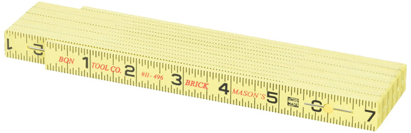 Bon 11-496 Rule - Fiberglass - Brick Spacing - 6 Foot
