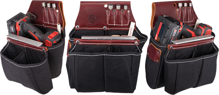 Occidental Leather 8068 Occidental Hand crafted Leather 9 Compartment Impact Gun & Drill Bag