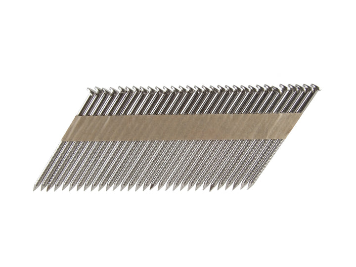 B&C Eagle A314X131RSS/33 Offset Round Head 3-1/4-Inch x .131 x 33 Degree S304 Stainless Steel Ring Shank Paper Tape Collated Framing Nails 500 per box