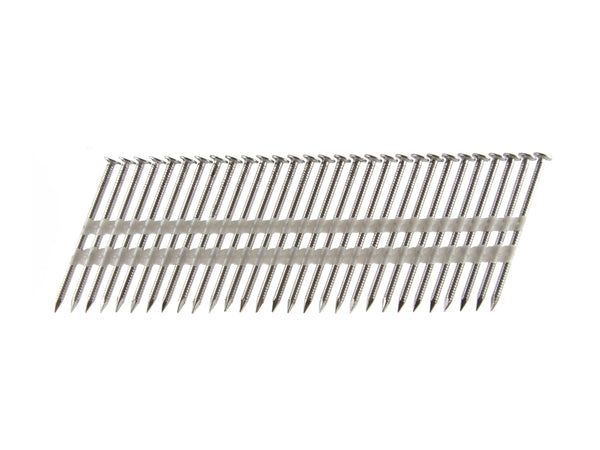 B&C Eagle A238X113RSS/22 Round Head 2-3/8-Inch x .113 x 22 Degree S304 Stainless Steel Ring Shank Plastic Collated Framing Nails 500 per box