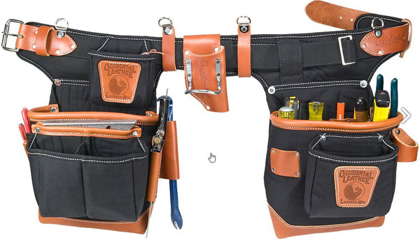 Occidental Leather 9850 Adjust-to-Fit Fat Lip Tool Bag Set - Black