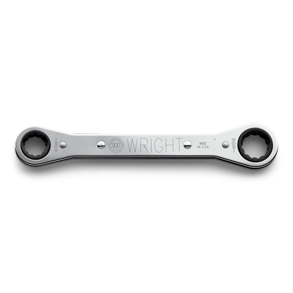 Wright Tool 9390 12 Point 1 in. x 1-1/16 in. Full Polish Alloy Steel Nominal Size Box Wrench