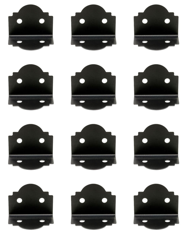 Simpson Strong-Tie APA6 Outdoor Accents® Mission Collection® ZMAX®, Black Powder-Coated 90° Angle for 6x, 12-Pack