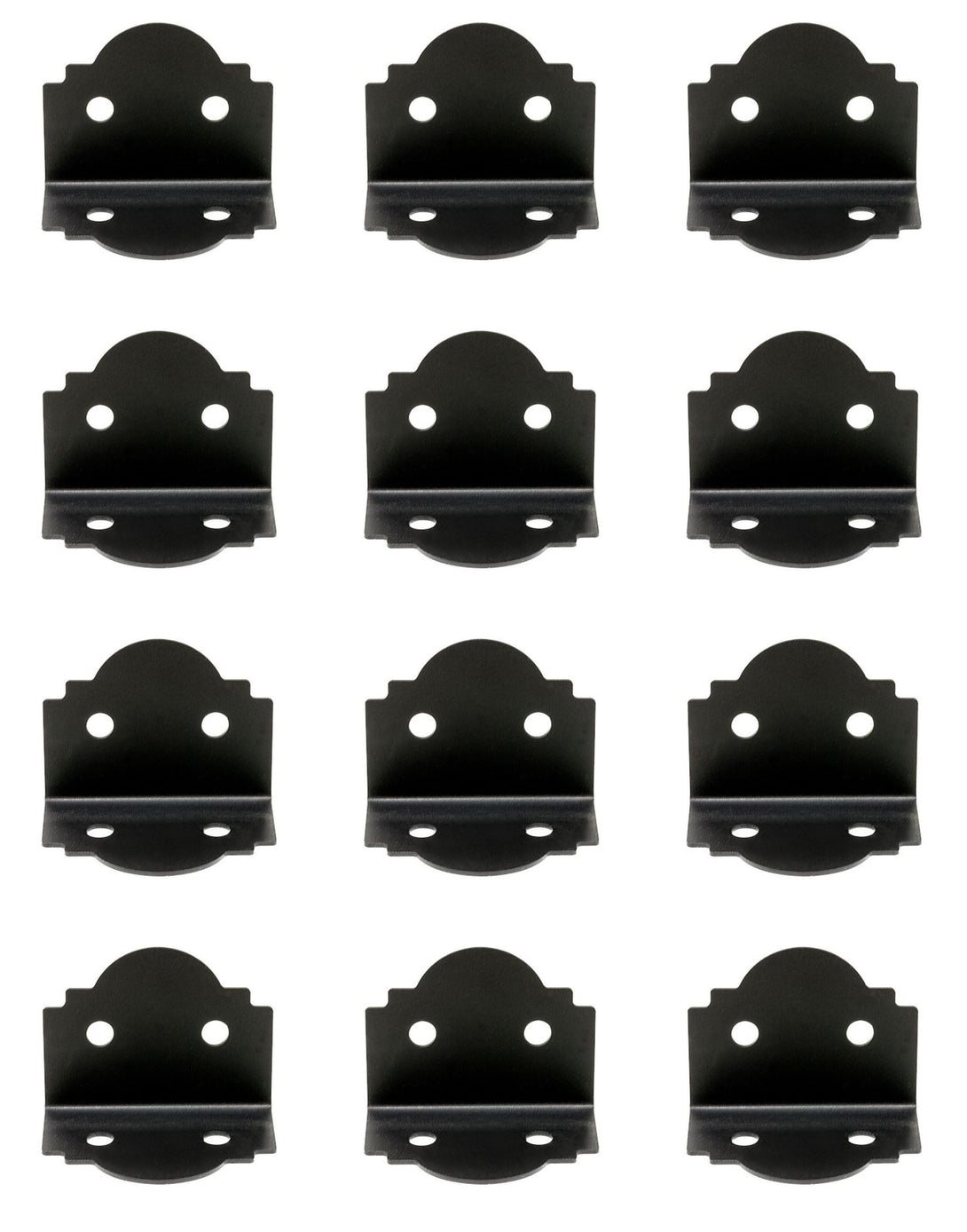 Simpson Strong-Tie APA6 Outdoor Accents® Mission Collection® ZMAX®, Black Powder-Coated 90° Angle for 6x, 12-Pack