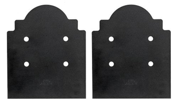 Simpson Strong-Tie APB1010DSP Outdoor Accents® Mission Collection® ZMAX®, Black Post Base Side Plate for 10x (Qty-2)