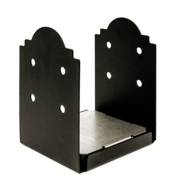 Simpson Strong-Tie APB88R Outdoor Accents® Mission Collection® ZMAX®, Black Powder-Coated Post Base for 8x8 Rough