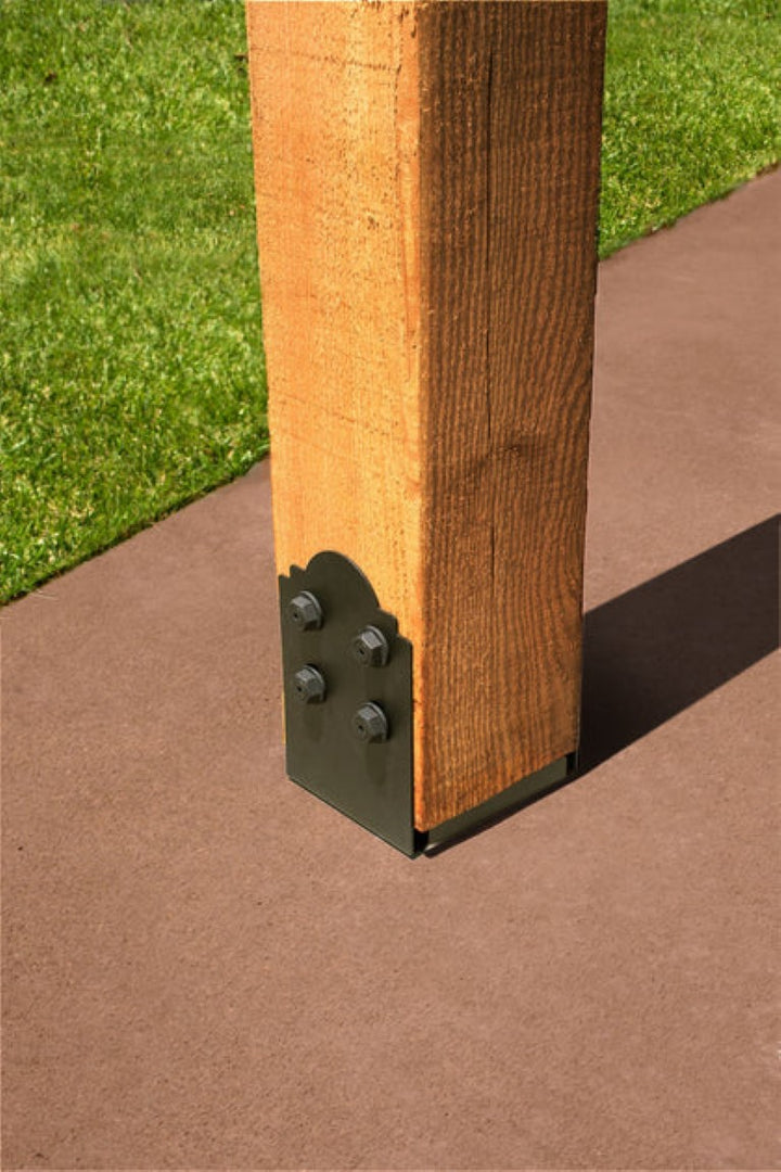 Simpson Strong-Tie APB88R Outdoor Accents® Mission Collection® ZMAX®, Black Powder-Coated Post Base for 8x8 Rough