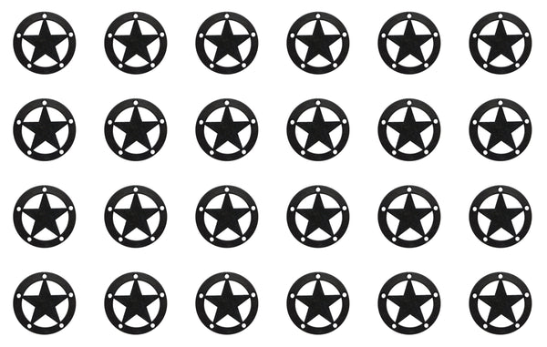 Simpson Strong-Tie APDTS3 Outdoor Accents® Mission Collection® ZMAX®, Black Powder-Coated Decorative Star, 24-Pack