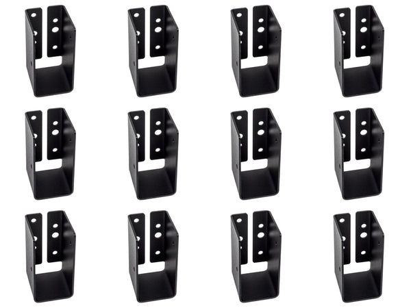 Simpson Strong-Tie APLH24R Outdoor Accents® ZMAX®, Black Light Joist Hanger for 2x4 Rough, 12-Pack