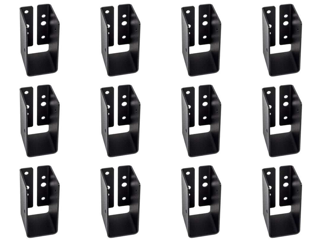 Simpson Strong-Tie APLH24R Outdoor Accents® ZMAX®, Black Light Joist Hanger for 2x4 Rough, 12-Pack