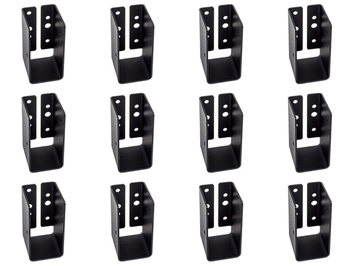 Simpson Strong-Tie APLH24R Outdoor Accents® ZMAX®, Black Light Joist Hanger for 2x4 Rough, 12-Pack