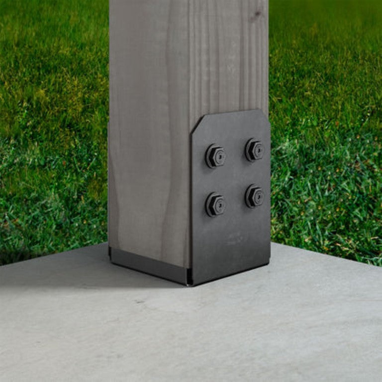 Simpson Strong-Tie APVB88 Outdoor Accents® Avant Collection™ ZMAX®, Black Powder-Coated Post Base for 8x8