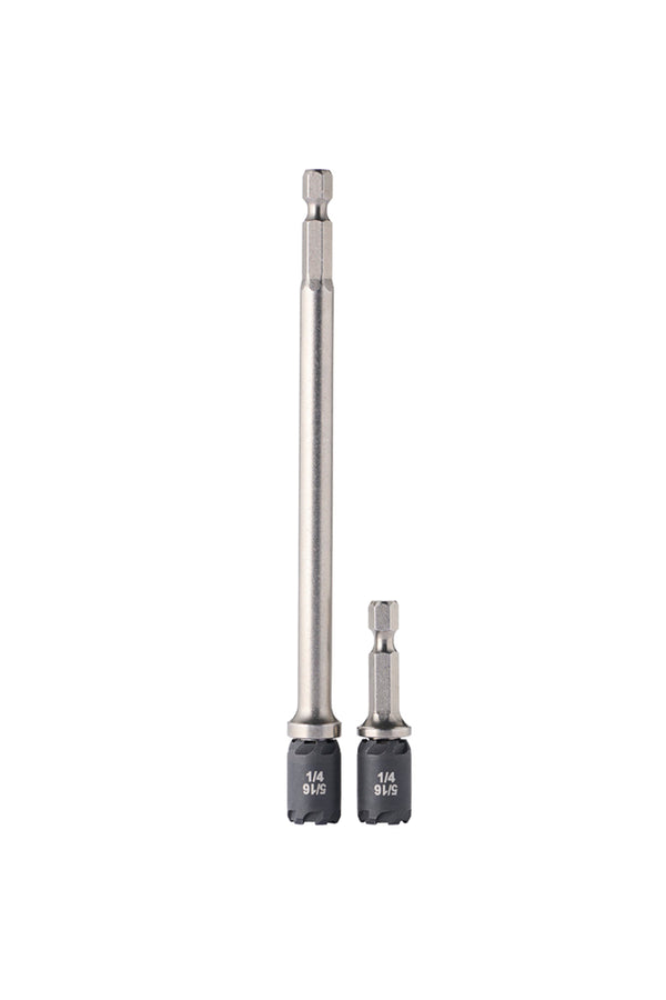 Malco SAWTCOMBO 2 in. and 6 in. Reversible SawTooth Hex Driver 1/4 in. and 5/16 in., 2 piece set