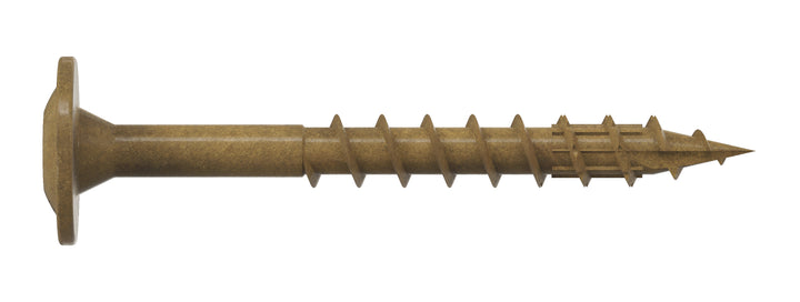 Simpson Strong-Tie CBT08112MB #8 x 1-1/2 in. T20, Quik Guard, Tan Wafer-Head Cabinet Screw 4000-Qty