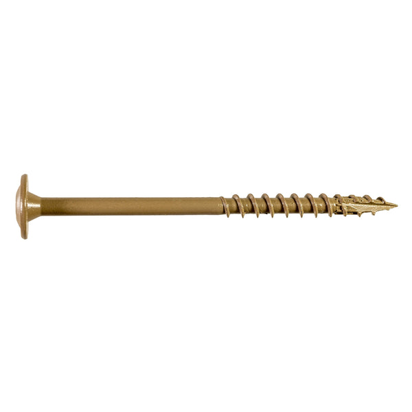 Simpson Strong-Tie CBT08200MB #8 x 2 in. T20, Quik Guard, Tan Wafer-Head Cabinet Screw 3000-Qty