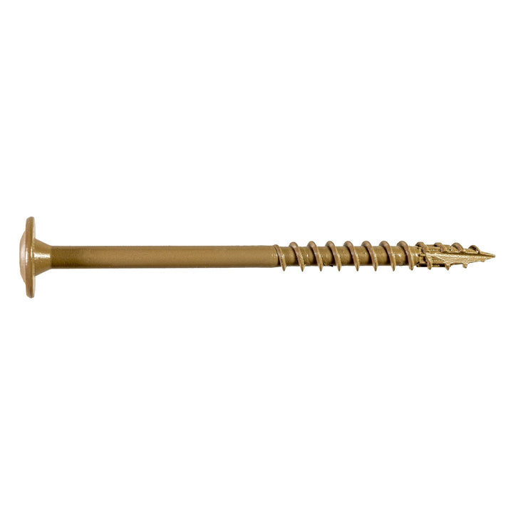 Simpson Strong-Tie CBT08200R100 #8 x 2 in. T20, Quik Guard, Tan Wafer-Head Cabinet Screw 100-Qty