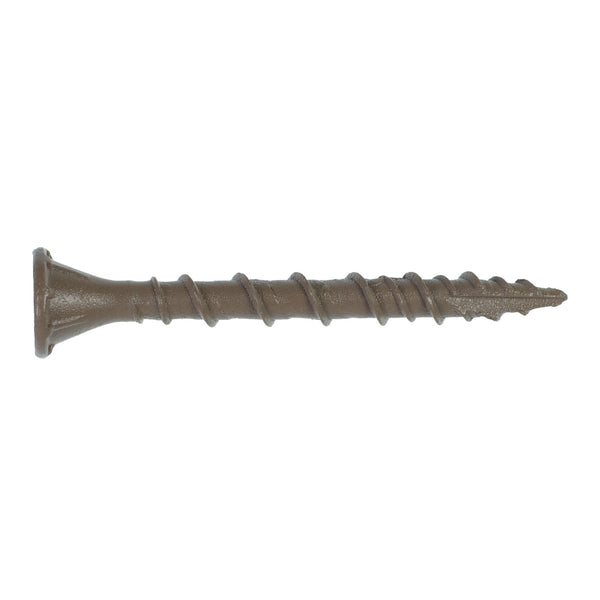 Simpson Strong-Tie DSVT114R350 Deck-Drive™ DSV WOOD Screw — #8 x 1-1/4 in. T-25, Flat Head, Quik Guard®, Tan 350-Qty