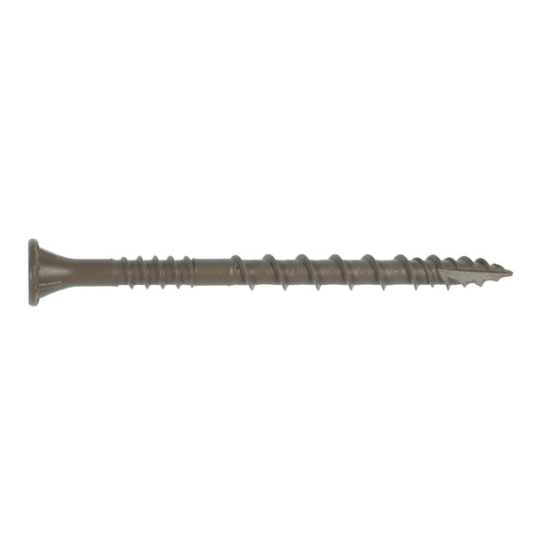 Simpson Strong-Tie DSVT212R880 Deck-Drive™ DSV WOOD Screw — #10 x 2-1/2 in. T25, Flat Head, Quik Guard®, Tan 880-Qty