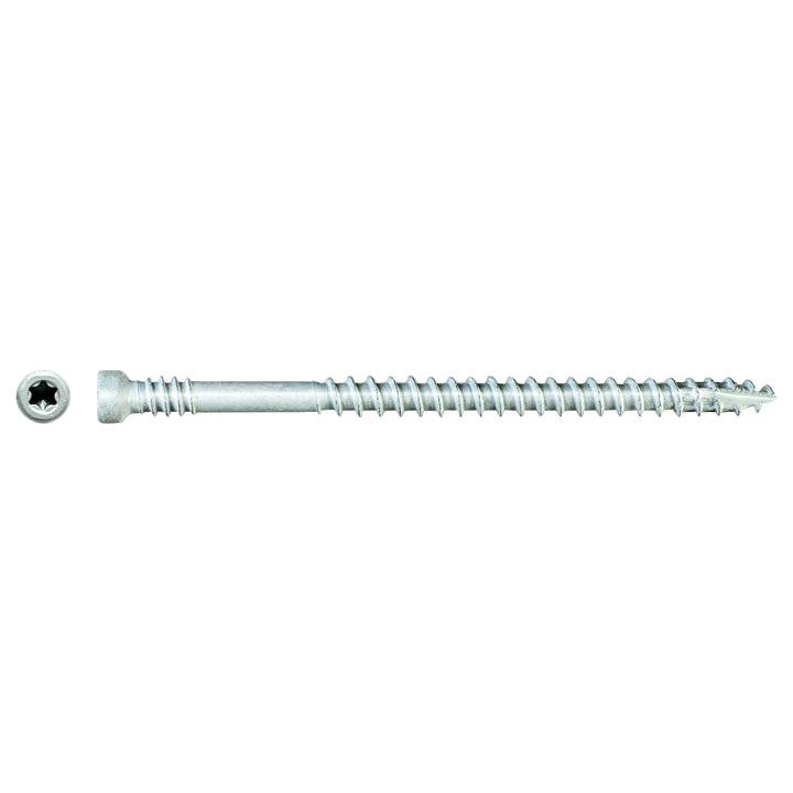 Simpson Strong-Tie FT07212R400W #7 x 2-1/2 in. T10, Trim-Head, Quik Guard®, White Finish Trim Screw 400-Qty