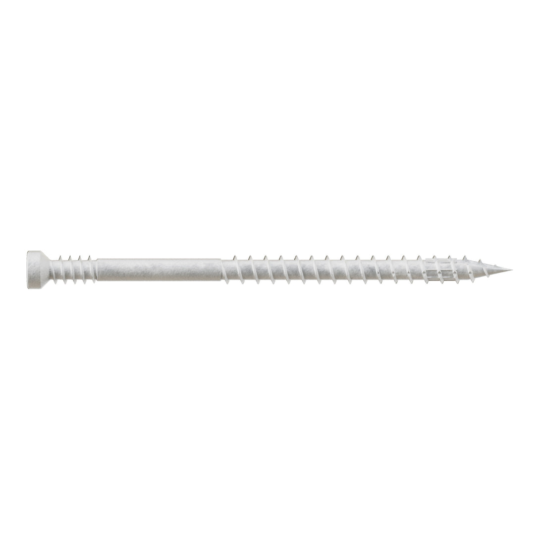 Simpson Strong-Tie FT07212R400W #7 x 2-1/2 in. T10, Trim-Head, Quik Guard®, White Finish Trim Screw 400-Qty