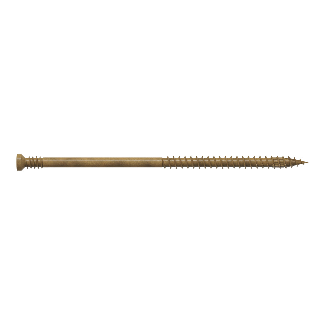 Simpson Strong-Tie FT09400MB #9 x 4 in. T15, Trim-Head, Quik Guard®, Tan Finish Trim Screw 1000-Qty