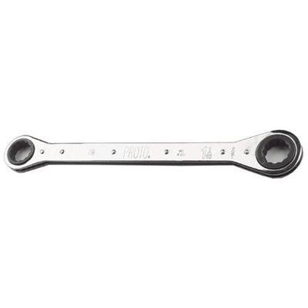 Stanley Proto J1195-A 12 Point 3/4 in. x 7/8 in. Full Polish Alloy steel Double Ratcheting Box Wrench