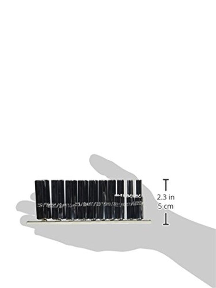 Stanley Proto J47100 1/4 in. Drive 12 Point Full Polish Alloy Steel Deep Socket Set, 10 Piece Set