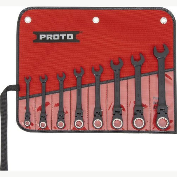 Stanley Proto 10-Piece 1/4-Inch Drive 12-Point Socket Set – SAE Sizes 3/16" To 9/16", TorquePlus Design, Rounded Fastener Friendly