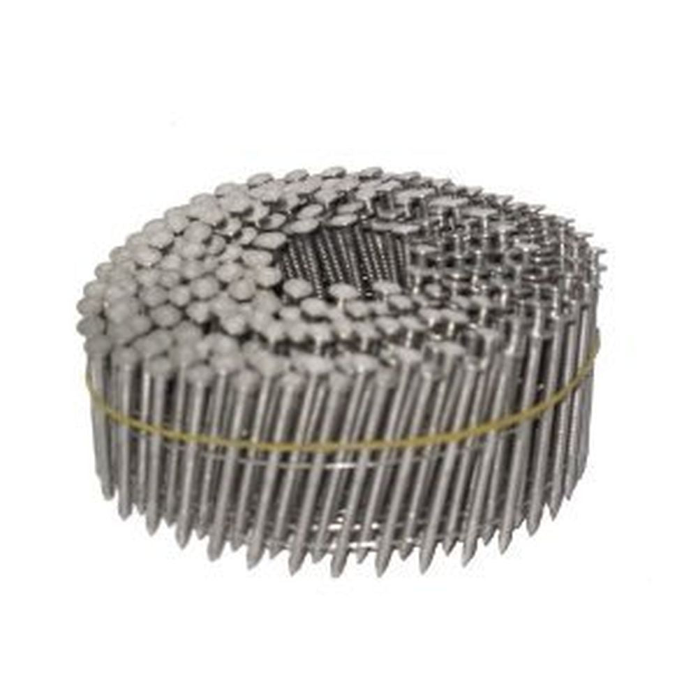 Simpson Strong-Tie S11A300PNJ 3x120 15-Degree Wire Coil 304 Stainless Steel Ring Shank Nails, 1,800/Box