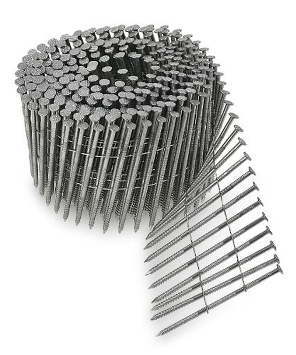 Simpson Strong-Tie S13A250SNC 2-1/2x8d 15-Degree Wire Coil 304 Stainless Steel Ring Shank Nails, 3,600/Box