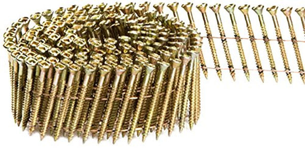Fasco SCWC413FPEG 1-1/2x113 15-Degree Wire Coil Electro Galvanized Phillips Drive Scrails, 2,000/Box