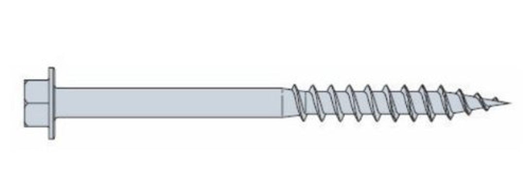 Simpson Strong-Tie SD9112R500 #9x1-1/2 Hex Drive Hex Head Mechanically Galvanized Steel Structural Screws, 500/Box