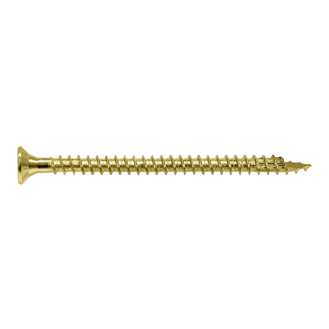 Simpson Strong-Tie SDCF22434-R50 Strong-Drive® SDCF TIMBER-CF Screw — 0.23 in. x 4-3/4 in. T40, Yellow Zinc 50-Qty