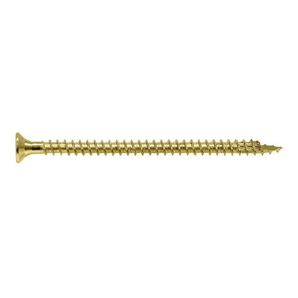 Simpson Strong-Tie SDCF22512-R50 Strong-Drive® SDCF TIMBER-CF Screw — 0.23 in. x 5-1/2 in. T40, Yellow Zinc 50-Qty