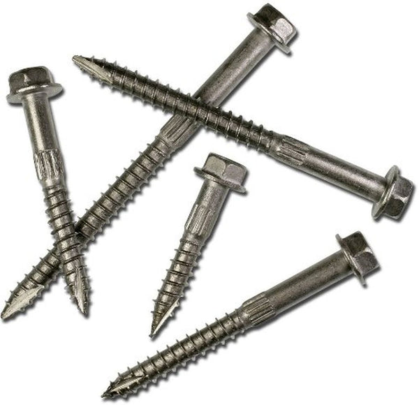 Simpson Strong-Tie SDS25300MB 1/4x3 Hex Drive Hex Head Double-Barrier Coating Steel Structural Screws, 150/Box