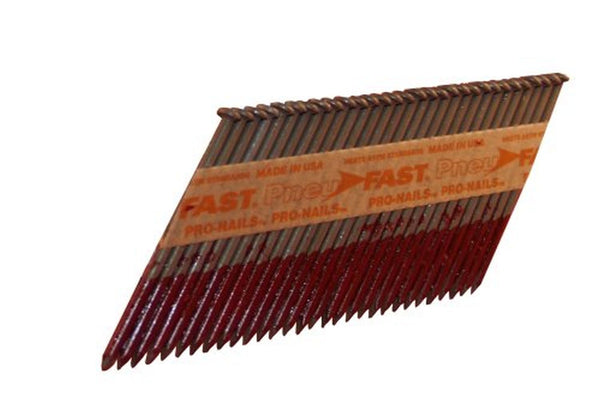 PneuFast SP12DXHG 3-1/4x120 30-34 Degree Paper Tape Tri-Coat Galvanized Smooth Shank Nails, 1,000/Box